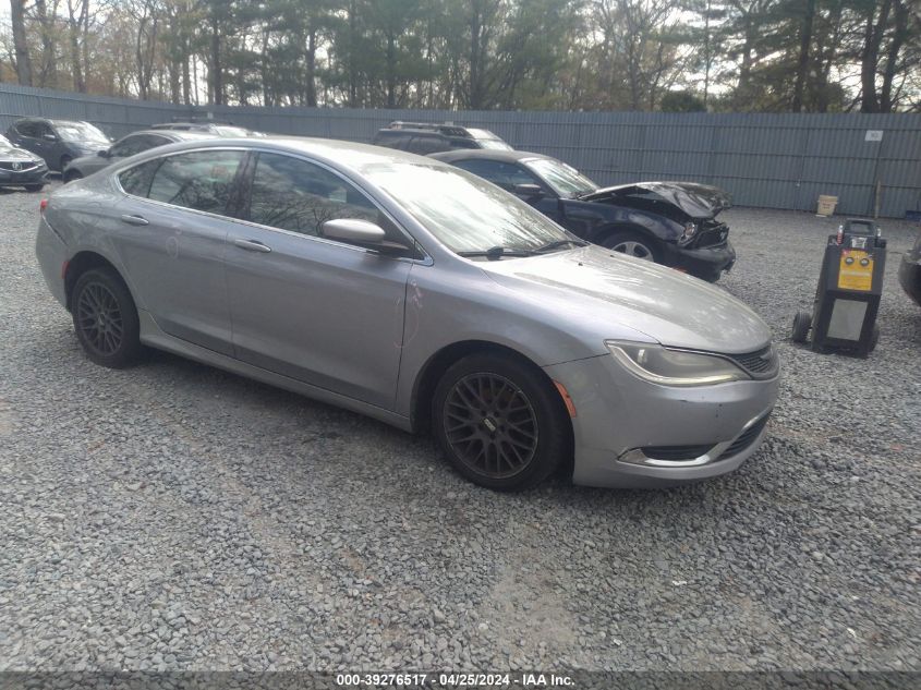Lot #2534656652 2015 CHRYSLER 200 LIMITED salvage car