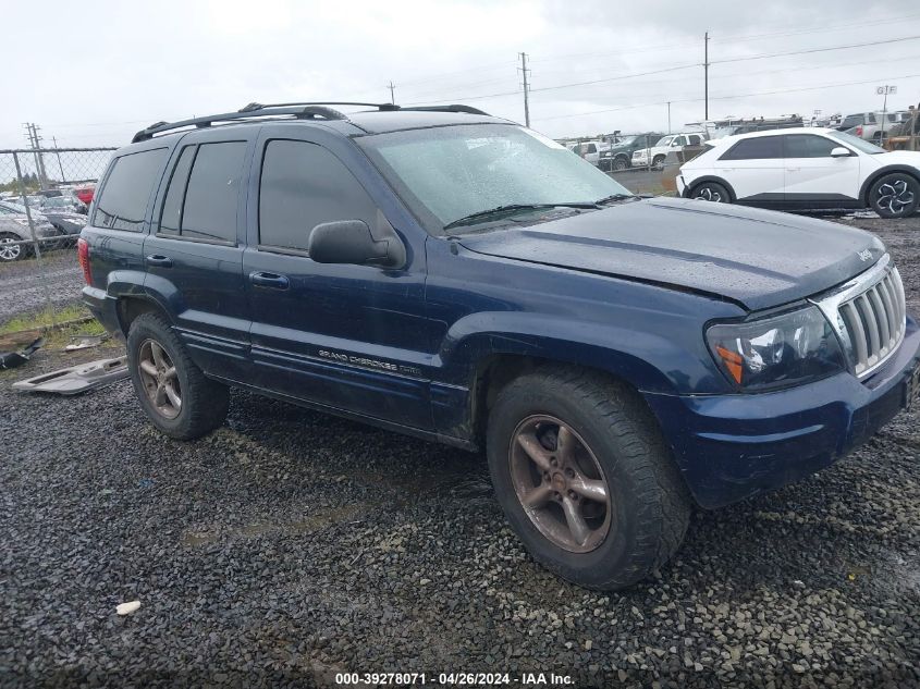 Lot #2539241696 2004 JEEP GRAND CHEROKEE LIMITED salvage car
