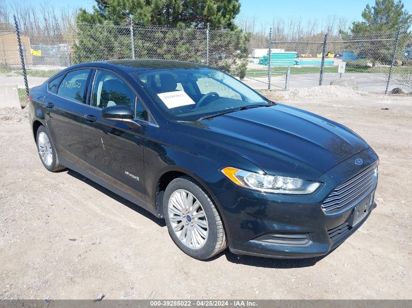Lot #2525408771 2014 FORD FUSION HYBRID S salvage car