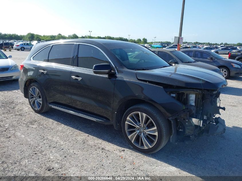 Lot #2533508741 2017 ACURA MDX TECHNOLOGY PACKAGE salvage car