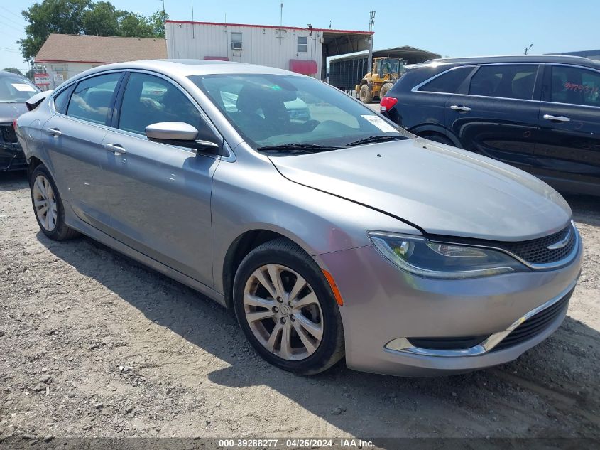 Lot #2525400867 2015 CHRYSLER 200 LIMITED salvage car