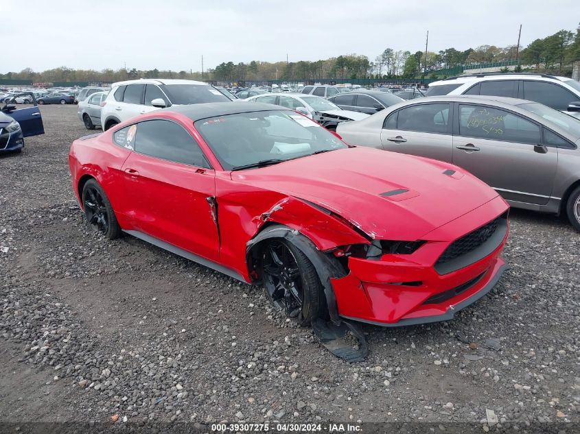 Lot #2555359238 2019 FORD MUSTANG ECOBOOST PREMIUM salvage car