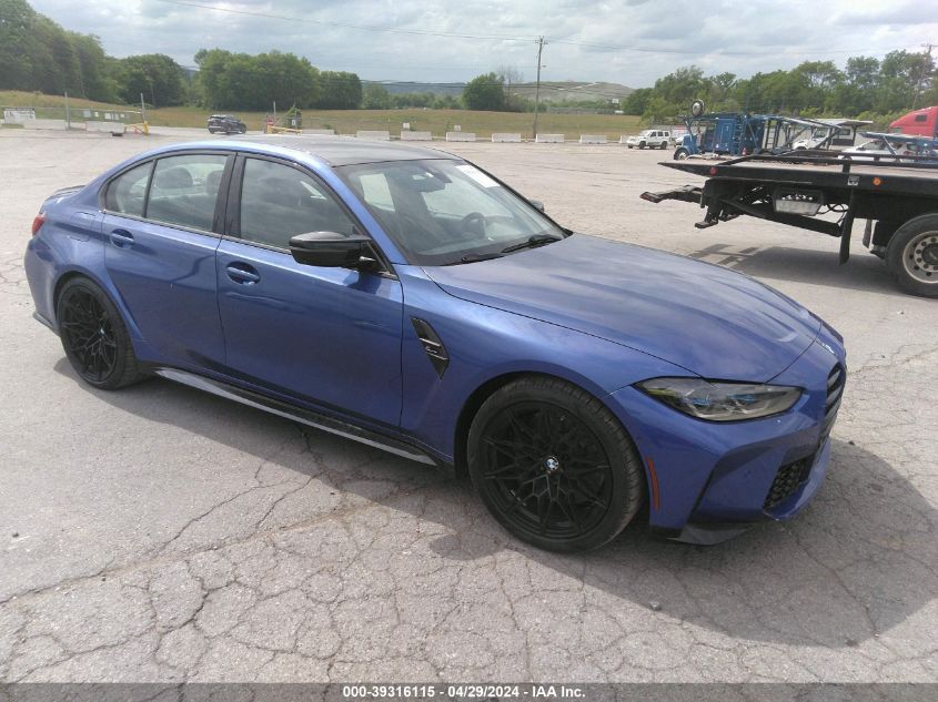 Lot #2539242805 2022 BMW M3 COMPETITION XDRIVE salvage car