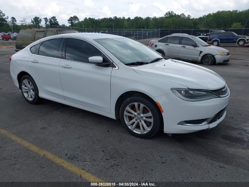 Lot #2531201371 2015 CHRYSLER 200 LIMITED salvage car