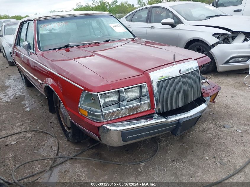 Lot #2539244320 1985 LINCOLN CONTINENTAL salvage car