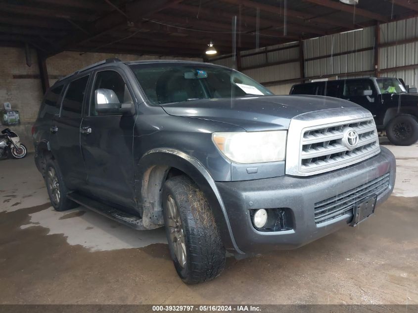 Lot #2541516466 2010 TOYOTA SEQUOIA LIMITED 5.7L V8 salvage car