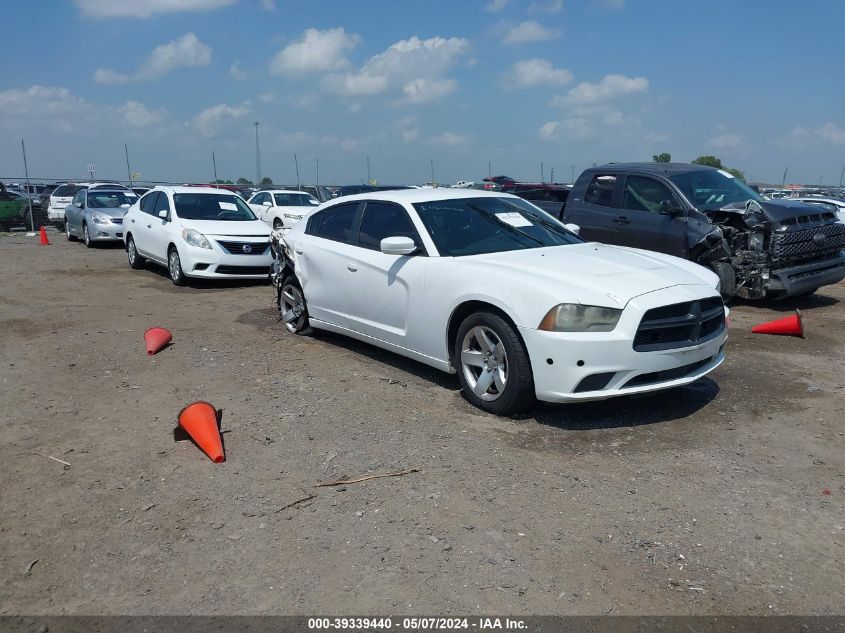 Lot #2564313478 2014 DODGE CHARGER POLICE salvage car