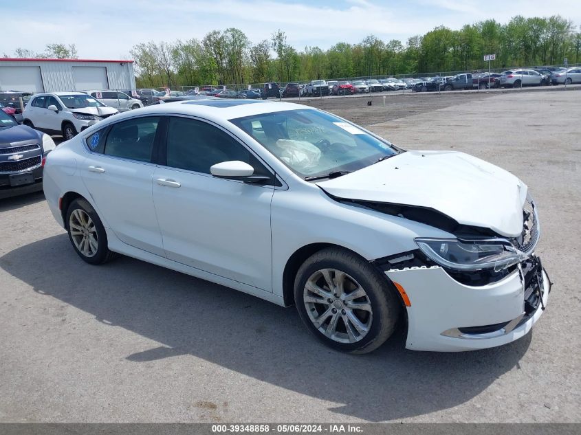 Lot #2527684805 2016 CHRYSLER 200 LIMITED salvage car