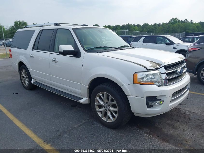 Lot #2531201236 2017 FORD EXPEDITION EL LIMITED salvage car