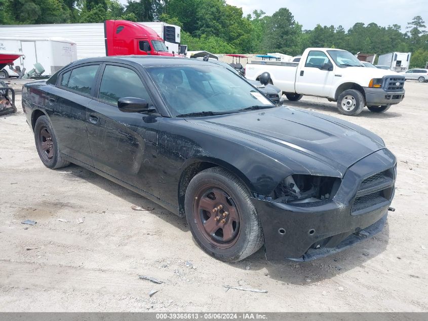 Lot #2539243778 2014 DODGE CHARGER POLICE salvage car