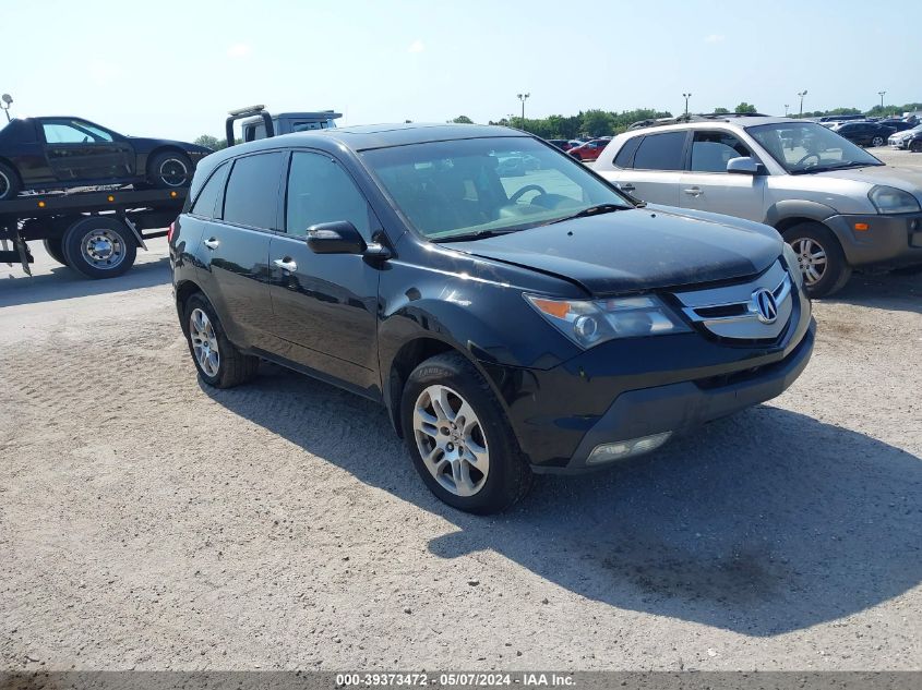 Lot #2531201088 2009 ACURA MDX TECHNOLOGY PACKAGE salvage car