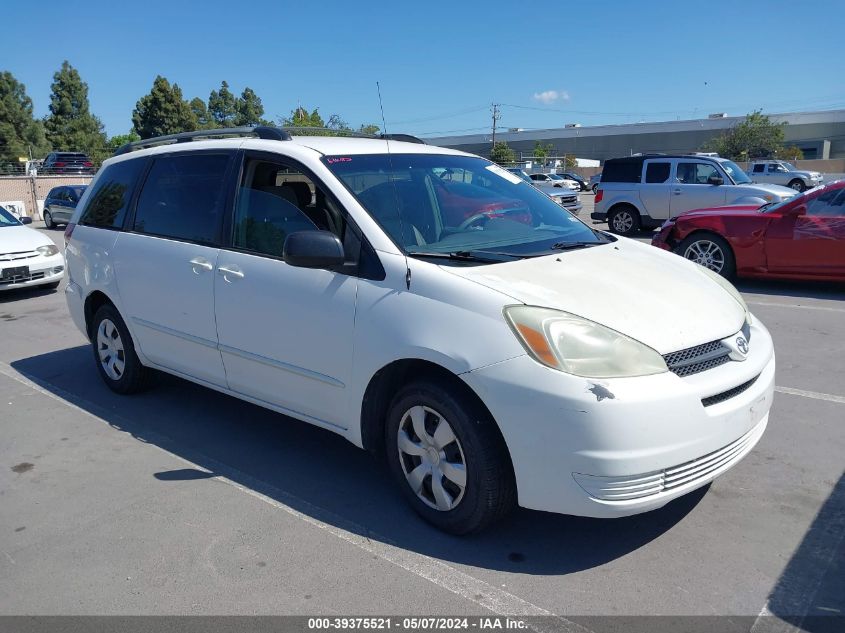 Lot #2539240895 2004 TOYOTA SIENNA LE salvage car