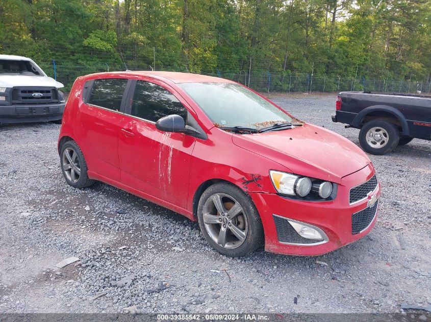 Lot #2539243533 2013 CHEVROLET SONIC RS MANUAL salvage car