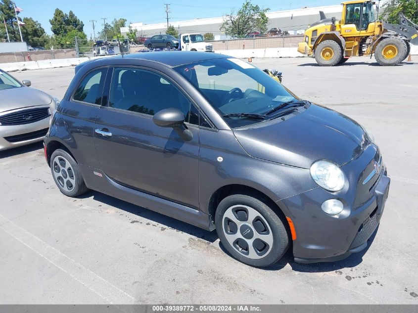 Lot #2539240834 2015 FIAT 500E BATTERY ELECTRIC salvage car