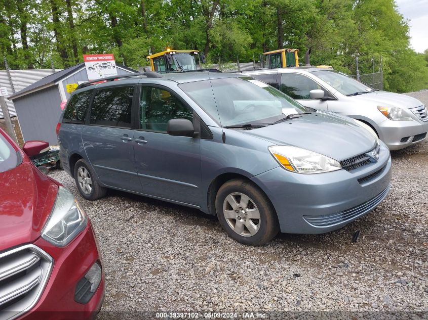 Lot #2525399413 2004 TOYOTA SIENNA LE salvage car