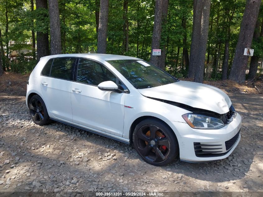 2016 VOLKSWAGEN GOLF GTI S 4-DOOR #3042572596