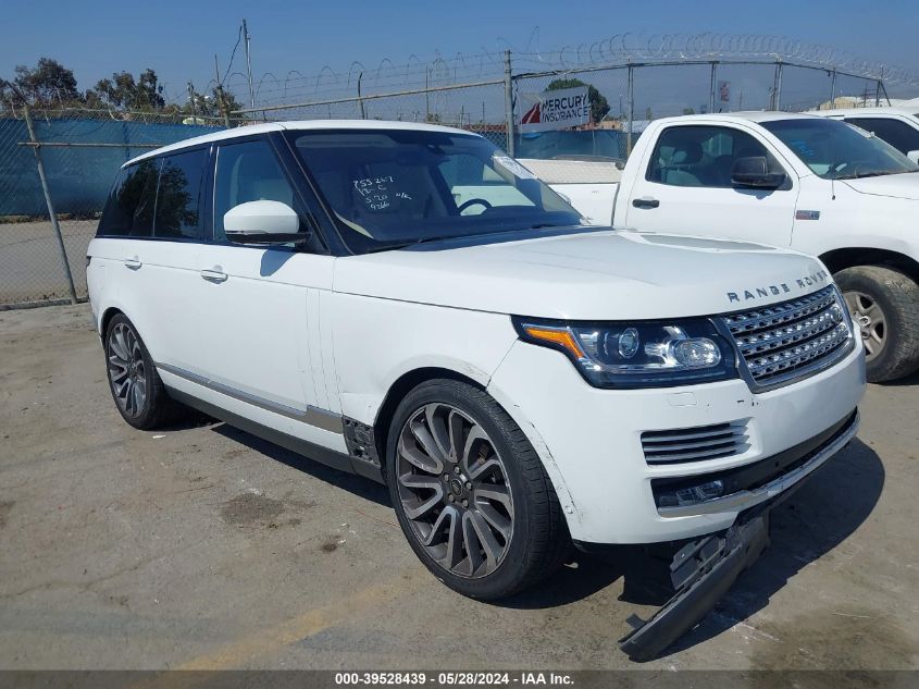 2015 LAND ROVER RANGE ROVER 5.0L V8 SUPERCHARGED AUTOBIOGRAPHY #3037533235