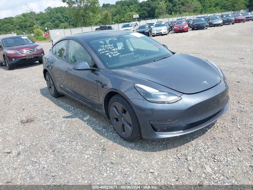 2022 TESLA MODEL 3 REAR-WHEEL DRIVE #2997779880