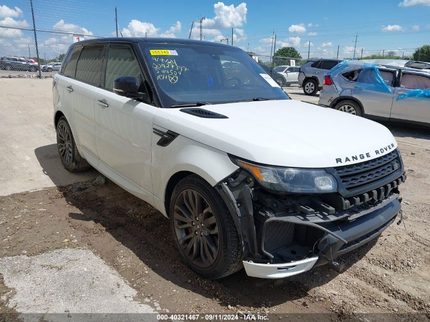 2016 LAND ROVER RANGE ROVER SPORT 3.0L V6 SUPERCHARGED HSE #3037530982