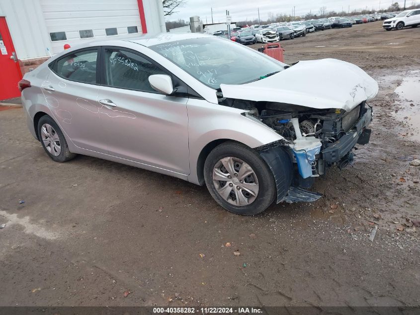 2016 HYUNDAI ELANTRA SE #2996535357