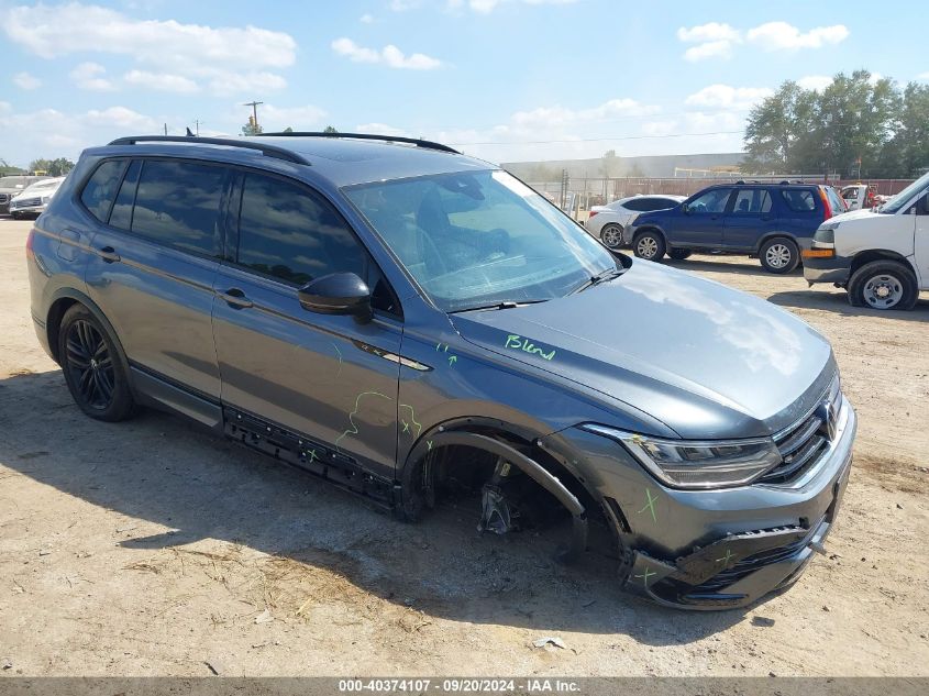 2022 VOLKSWAGEN TIGUAN 2.0T SE R-LINE BLACK #2990354930