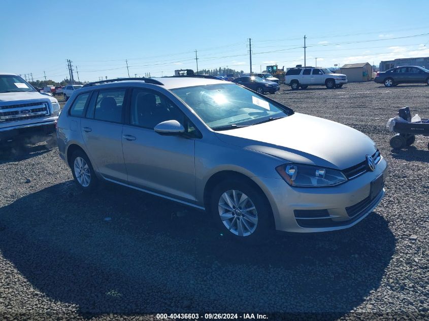 2016 VOLKSWAGEN GOLF SPORTWAGEN TSI S 4-DOOR #2992833277