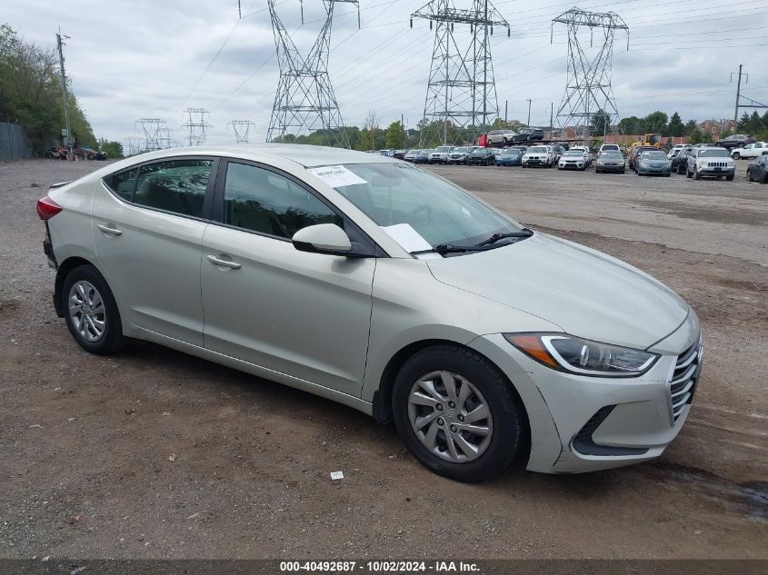 2017 HYUNDAI ELANTRA SE #2996534357