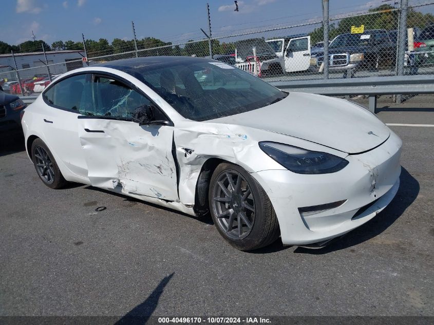 2021 TESLA MODEL 3 STANDARD RANGE PLUS REAR-WHEEL DRIVE #2992826044