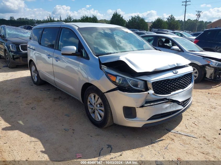 2016 KIA SEDONA LX #2992826447