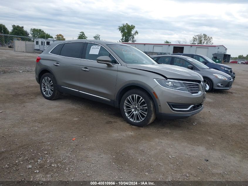 2016 LINCOLN MKX RESERVE #3052077147