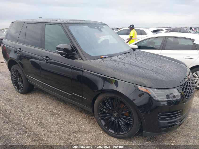 2019 LAND ROVER RANGE ROVER 3.0L V6 SUPERCHARGED HSE #2995300000