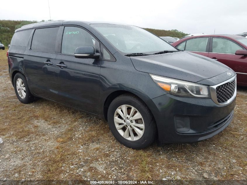 2016 KIA SEDONA LX #2992825191