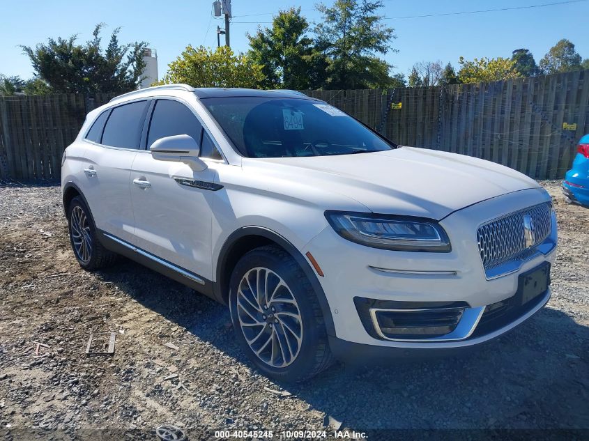 2019 LINCOLN NAUTILUS RESERVE #2992824599