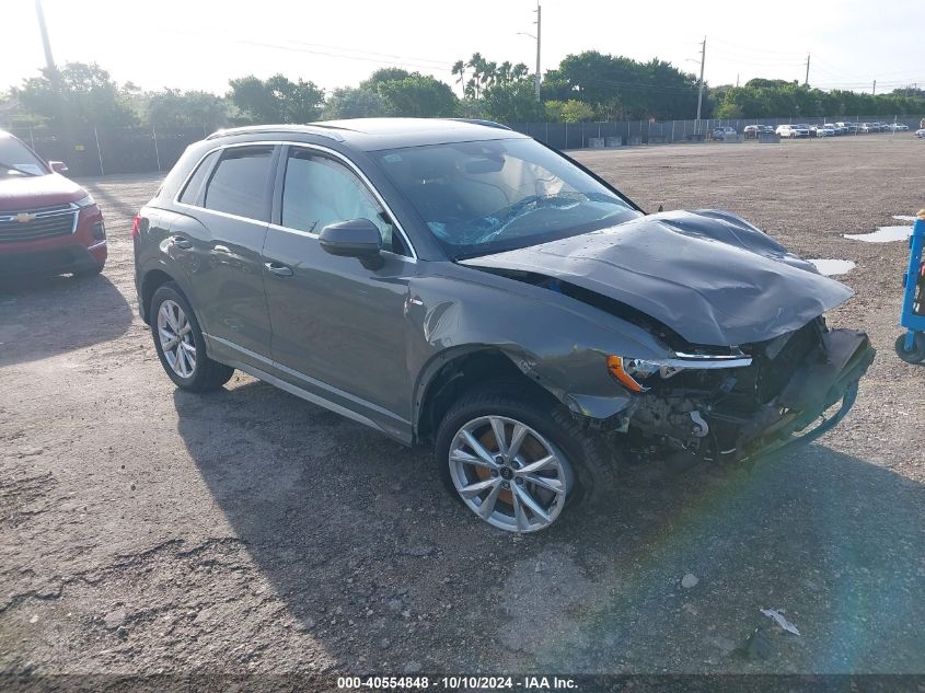 2021 AUDI Q3 PREMIUM 45 TFSI S LINE QUATTRO TIPTRONIC #2996533802