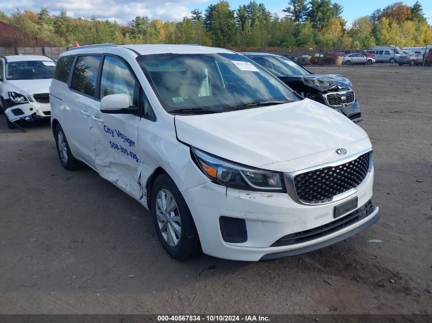 2016 KIA SEDONA LX #3020799435