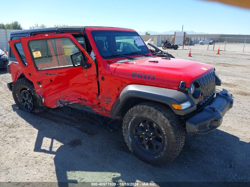 2022 JEEP WRANGLER UNLIMITED WILLYS 4X4 #2992833026