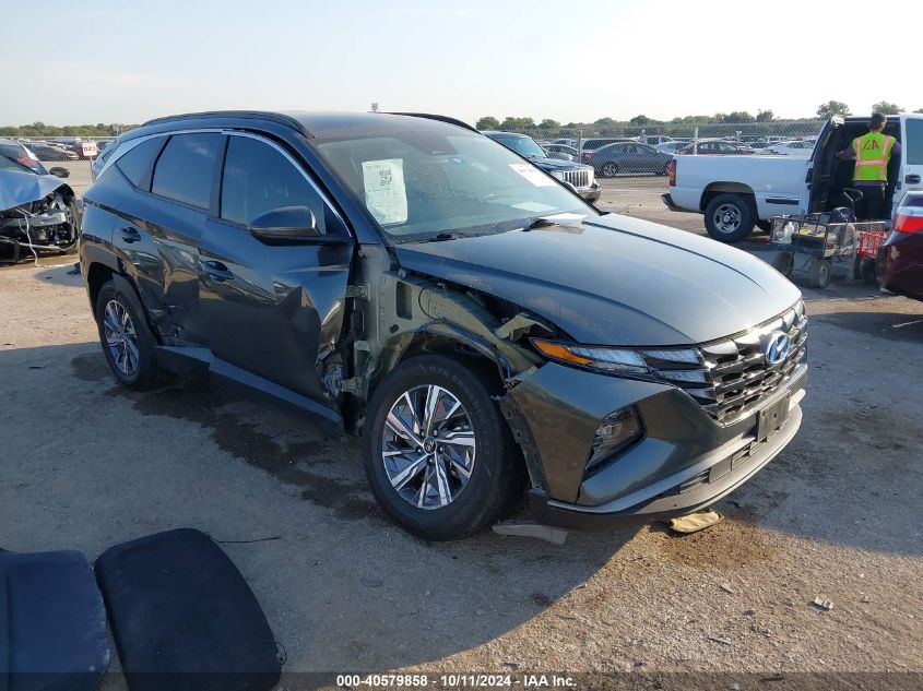 2022 HYUNDAI TUCSON HYBRID BLUE #3053064307