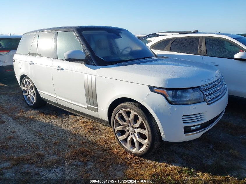 2016 LAND ROVER RANGE ROVER 3.0L V6 SUPERCHARGED HSE #2992823997