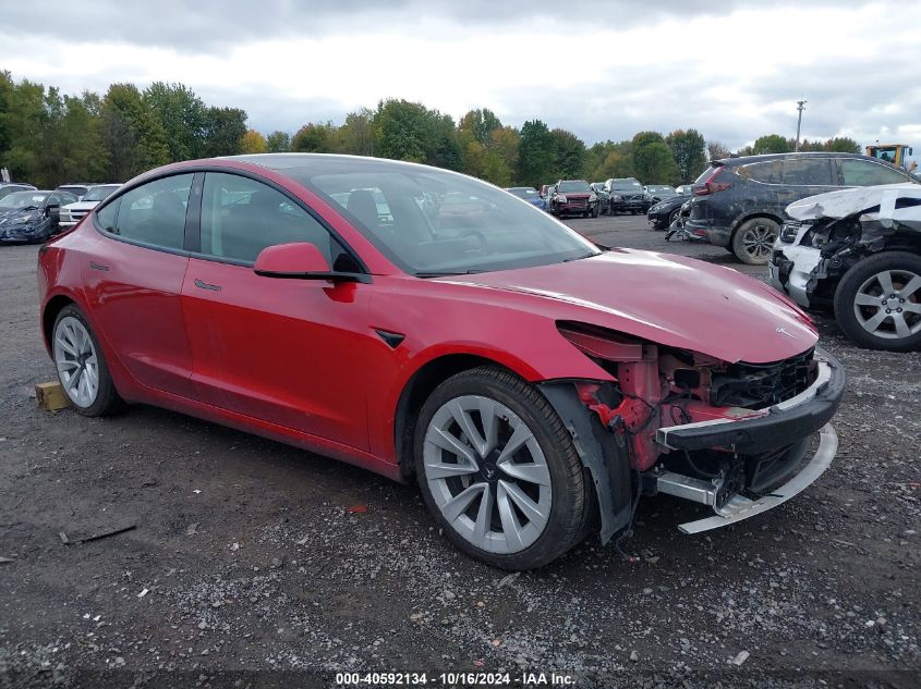 2022 TESLA MODEL 3 LONG RANGE DUAL MOTOR ALL-WHEEL DRIVE #3035076058