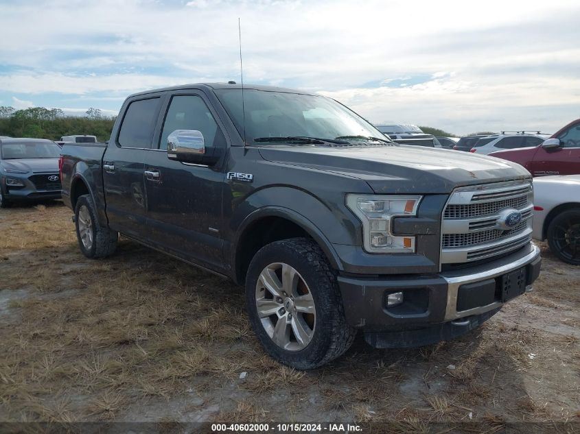 2015 FORD F-150 PLATINUM #2991586779