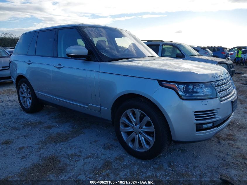 2015 LAND ROVER RANGE ROVER 3.0L V6 SUPERCHARGED HSE #2995298453