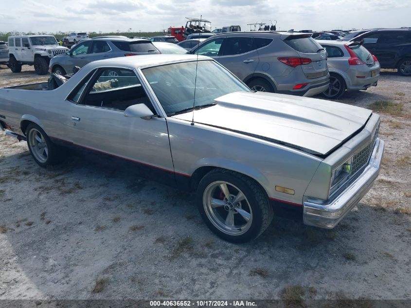 1986 CHEVROLET EL CAMINO #3037527106