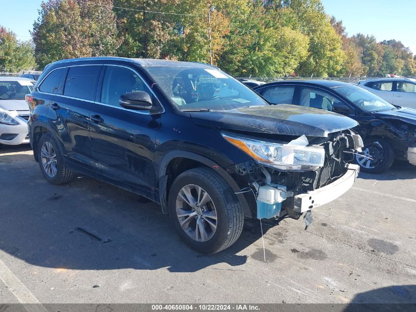 2015 TOYOTA HIGHLANDER XLE V6 #3035075545