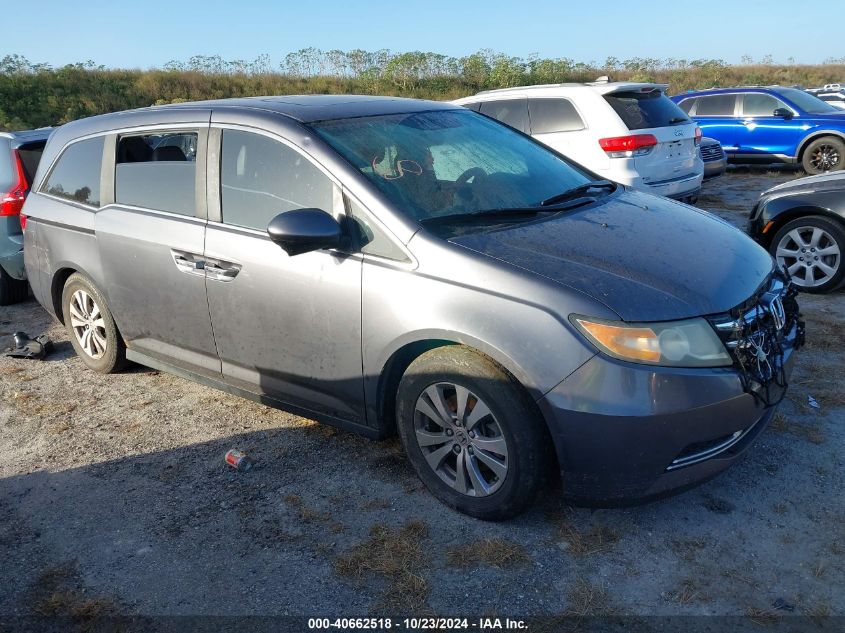 2016 HONDA ODYSSEY EX-L #3035075691