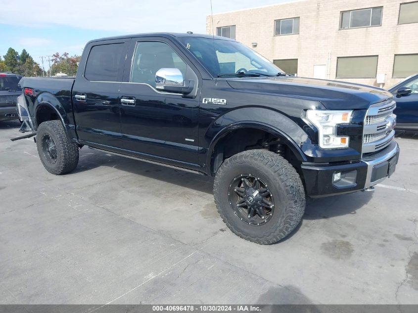 2016 FORD F-150 PLATINUM #3040913383