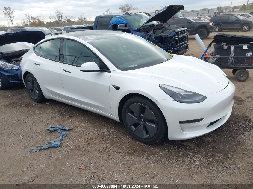 2021 TESLA MODEL 3 STANDARD RANGE PLUS REAR-WHEEL DRIVE #2990347629