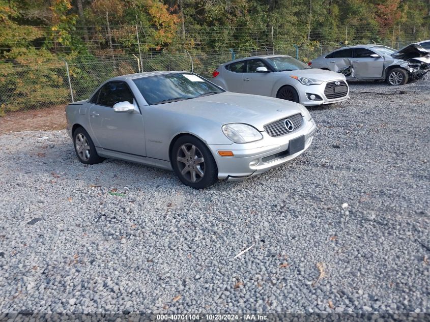 2002 MERCEDES-BENZ SLK 230 KOMPRESSOR #2995296752