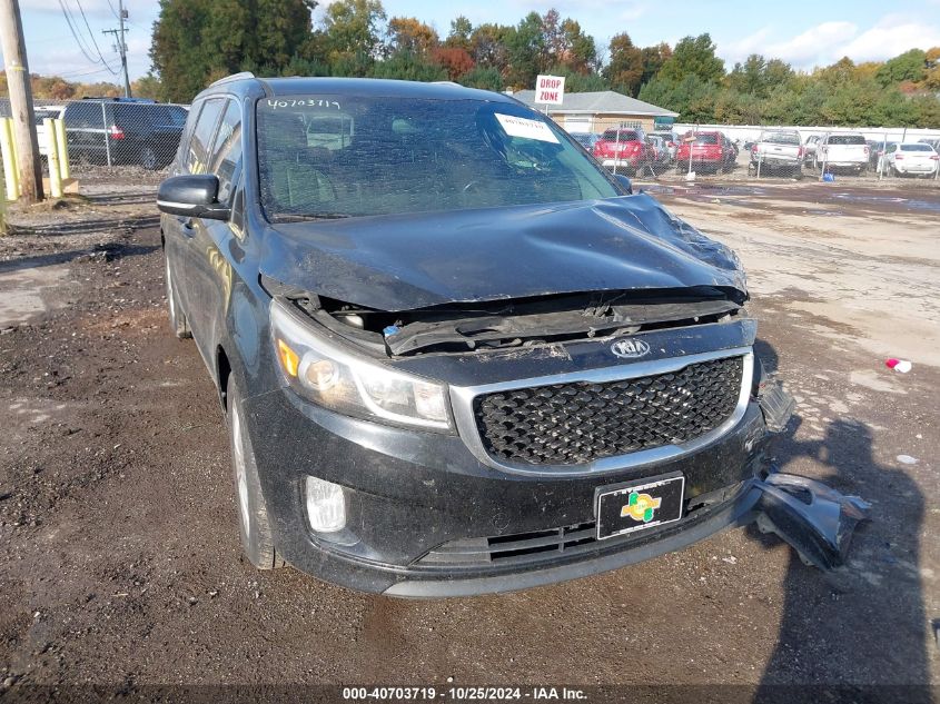 2016 KIA SEDONA EX #3042570662