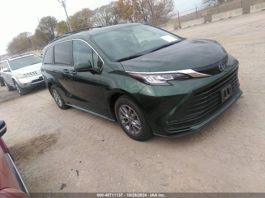 2022 TOYOTA SIENNA LE #3035085256