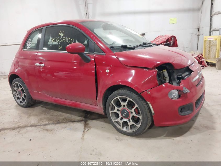 2012 FIAT 500 SPORT #3011520992